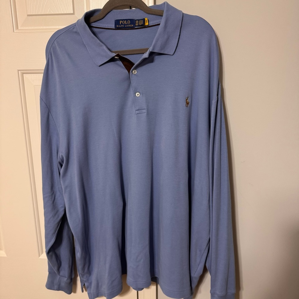 Ralph Lauren Men's Light Blue Polo Shirt